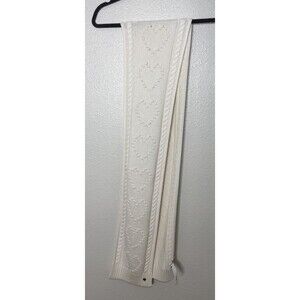 Kate Spade heart bobble scarf Cream